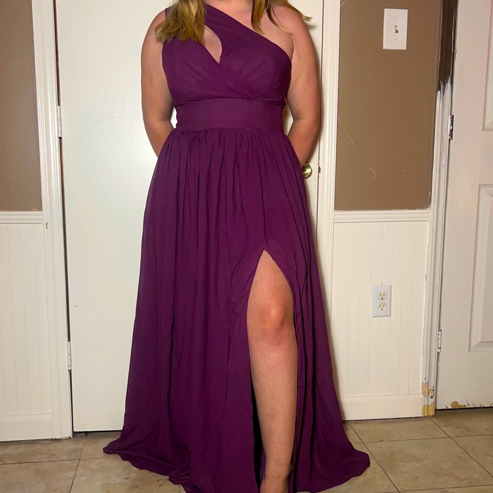 Plum Bridesmaid dress